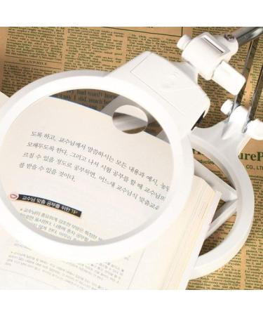 Magnifyings Educational Hobby Magnifiers Folding Lighting Magnifier 2 Led Lamp Desktop Magnifying Glass Reading Magnifying Glass - Buy Online on GoSupps.com