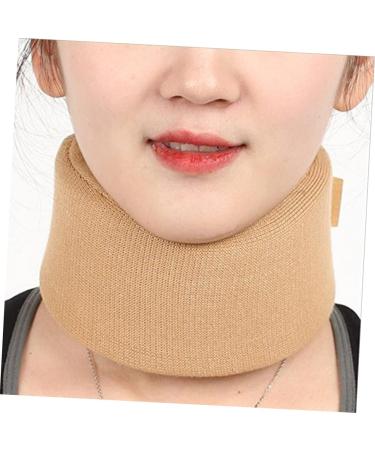 FOMIYES Neck Brace - Soft Foam Supporter for Posture & Spine Stabilization Unisex Khaki - Neck Guard Orthotics - Buy Online on GoSupps.com