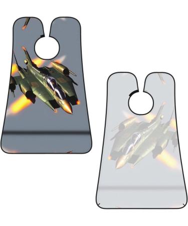 Jet Fighters Print Beard Bib Apron - Ultimate Beard Hair Catcher for Men | Trimming & Shaving Cape Cloth - Buy Online on GoSupps.com