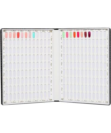 Herklotzn 216 Colors Nail Tips Display Book DIY Nail Arts Showing Tag Color Graphic Card Painting Display Board Silver - Buy Online on GoSupps.com