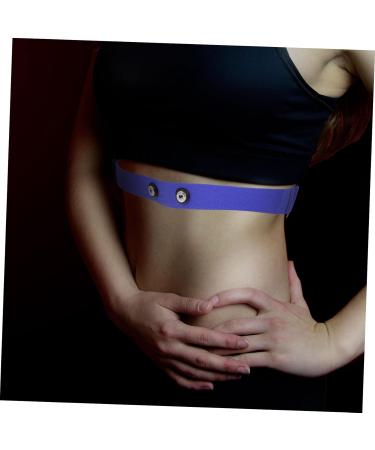 Kichouse Blue Heart Rate Monitor Chest Strap | Breathable Sports Equipment for Accurate Heart Frequency | Durable Nylon & Rubber Band 17.00x3.00x0.10cm - Buy Online on GoSupps.com