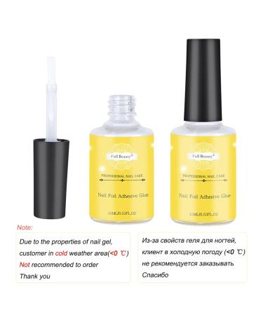 Starry Sky Sticker Transfer Nail Glue Foil Glue Gel For Foil Stickers Starry Sky Glue For Foil Sticker Nail Transfer Tips Decorations Adhesive White 15ML One Size Yellow - Buy Online on GoSupps.com