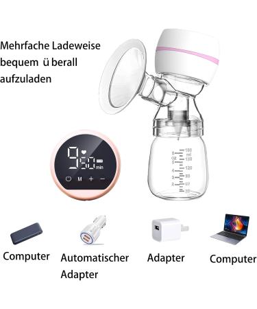 Portable Electric Milk Pump - Silent Single Pump 10 Fresh Bags 3 Modes 9 Intensity Levels LED Display - Buy Online on GoSupps.com