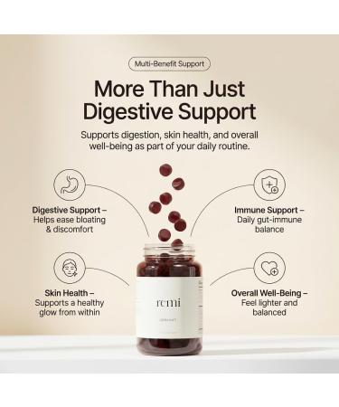 heyremi Debloat Gummies Fast Bloating and Gas Relief- Herbal Digestive Support with Apple Cider Vinegar, Dandelion and Green Tea- Feel Lighter, Comfortable and Energized 60 Gummies - Buy Online on GoSupps.com