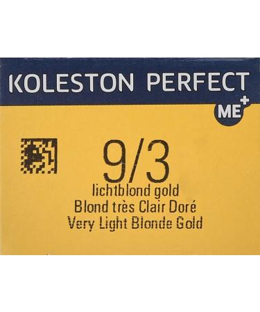 Wella Koleston Perfect Me+ 9/3 Light Blonde Gold - Permanent Hair Colour Cream - Buy Online on GoSupps.com