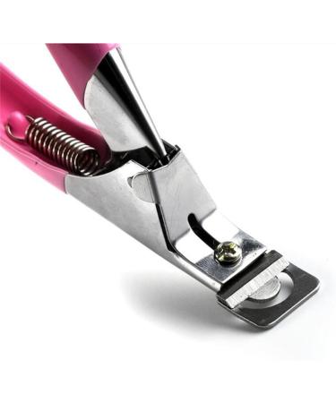Cinlla Acrylic Nail Clipper Cutter Trimmer - Pink UV Gel Fake Nails Cuticle Nipper - Nail Art Tool - Buy Online on GoSupps.com