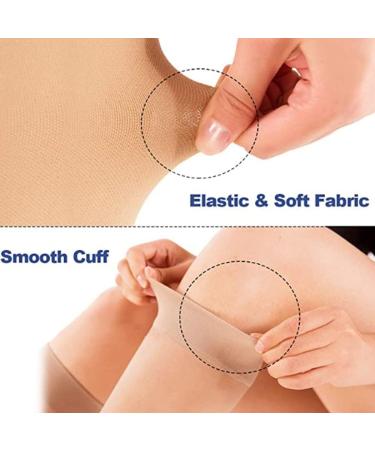 Regular Graduated Compression Sleeves for Men & Women - Firm Support Footless Socks for Varicose Veins Shin Splints Edema Recovery & Diabetic Flights | Hautton - Buy Online on GoSupps.com