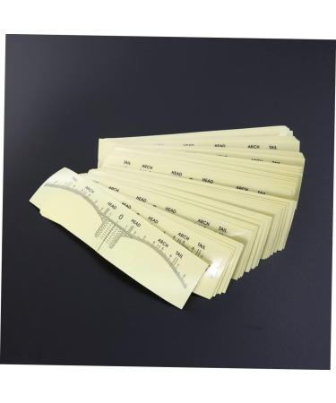 FOMIYES 300 Pcs Eye Brow Ruler Brow Mapping Ruler Tape Eyebrow Ruler Sticker Tool Disposable - Buy Online on GoSupps.com