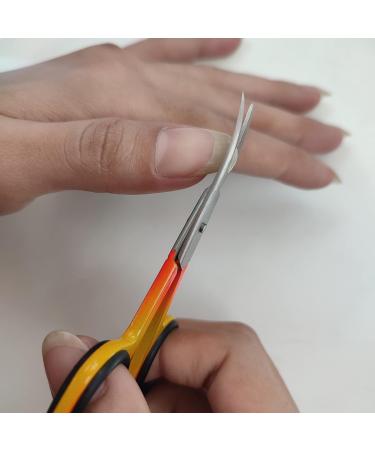 YSCARE Curved Stainless Steel Cuticle Nail Scissors for Manicure & Pedicure - Multi-Use Grooming Tool - Buy Online on GoSupps.com