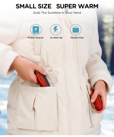 Comfytemp Hand Warmer, Rechargeable Hand Warmer 9000mAh/5200mAh/4500mAh, 3 Level Adjustable, 360 Emit Heat, Camping & Outdoor & Winter & Therapy Black 4500mAh 2 Packs - Buy Online on GoSupps.com