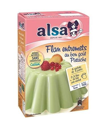 Alsa Preparation Flan Desserts Pistachio, 192 g
