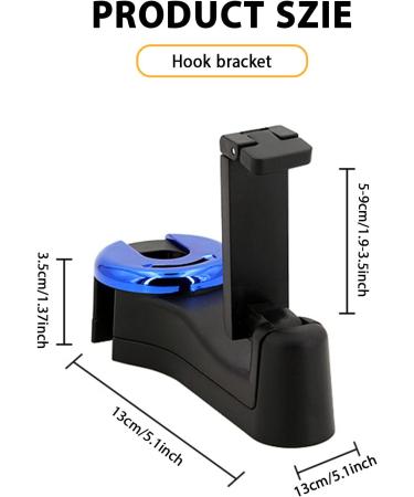 VIILICH 2-in-1 Car Headrest Hook & Smartphone Holder - Multifunctional Rear Seat Organizer (Blue) for International Shipping - Buy Online on GoSupps.com