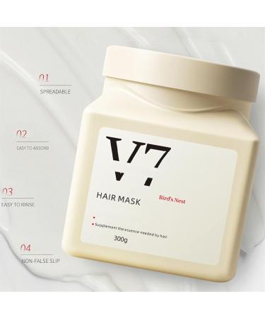 HGRYNDRO Birds Nest Amino Acid Hair Mask Bird s Nest Moisturizing Hair Mask Protein Cream for Hair with Amino Acids Frizzy and Damaged Hair - Buy Online on GoSupps.com
