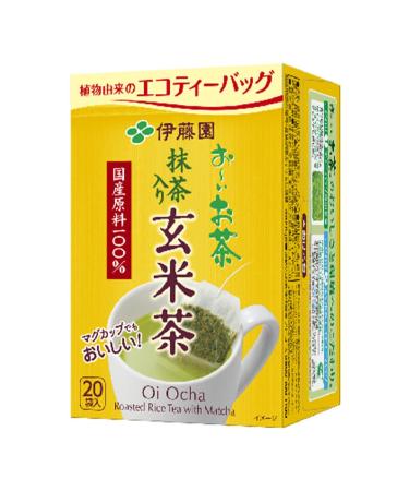 Itoen Tea Bag Oi Ohca Japanese Roasted Rice Tea with Matcha (20 Bags) 84g