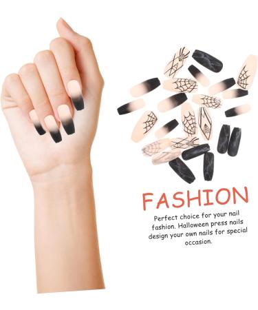 FRCOLOR 2 Sets Halloween Fake Nails Pride Press on Nails Halloween False Nails Halloween Rhinestone Fake Nails Halloween Fakes Nails Nail Art Supplies Coffin Acrylic Abs Woman Wedding - Buy Online on GoSupps.com