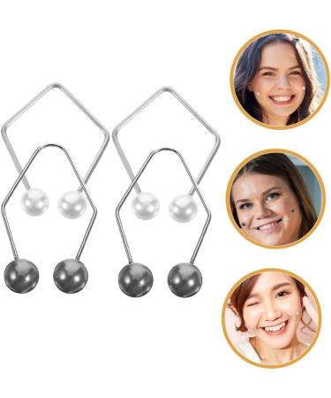 2 paires Entra neur de Fossettes pour Visage Femme Portable Exercices Musculaires Faciaux pour Cr er Fossettes Naturelles L ger et Compact Argent et Noir - Buy Online on GoSupps.com