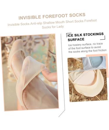 Shop 3 Pairs Invisible Garter Pads & Forefoot Short Socks - Ultimate Comfort & Style for Every Occasion - Buy Online on GoSupps.com