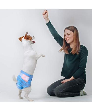 Pet Soft Female Diapers - Super Absorbent Denim Cowboy Style 3 Bags (24pcs) - Disposable Dog Diapers for Puppies - Buy Online on GoSupps.com