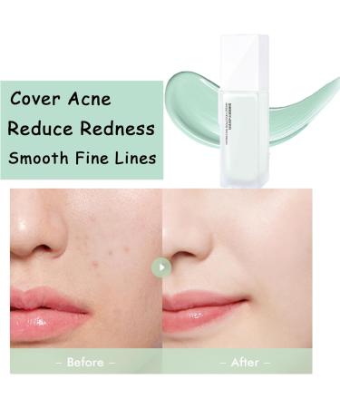 Pore Minimizer Green Colour Corrector Primer for Mature Skin - Reduce Redness & Smooth Tone | Natural Makeup Base for Poreless, Oil-Controlled Foundation - Buy Online on GoSupps.com