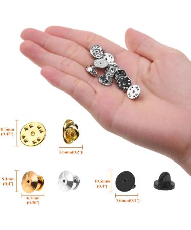 Selizo 84pcs Locking Pin Backs for Disney, Lapel, Enamel, Brooch, and Hat Pins - Assorted Styles - Buy Online on GoSupps.com