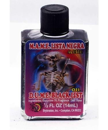 1 Piece BRYBRADAN D.U.M.E. Black List Spiritual Oil D.U.M.E. Lista Negra ACEITE ESPIRITUAL -1/2 FL OZ 14.7ML BLACK LIST 1