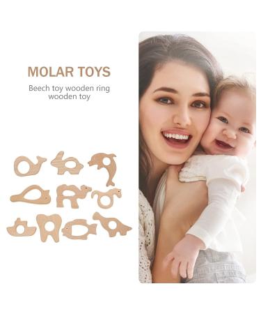 ORFOFE Baby Teether Adorable Wood-Made Animal-Design Teething Toy - Buy Online on GoSupps.com