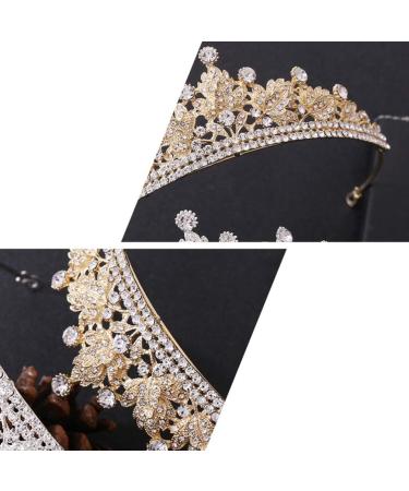 PSVOD Wedding Bridal Crown Tiara - Rhinestone Gold Crown for Women | Perfect for Weddings & Birthday Parties - Buy Online on GoSupps.com