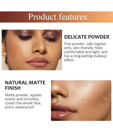Pressed Matte Face Powder - Lightweight High Coverage Setting Powder for Poreless Wrinkle Blurring Finish | 10g (04) - International Shipping Available - Buy Online on GoSupps.com