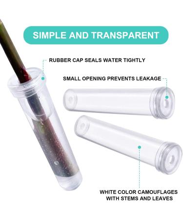 LznYi 100 Pack 2.83 Floral Water Tubes - Clear Plastic Tubes for Milkweed and Flower Arrangements - 100pcs White - Buy Online on GoSupps.com