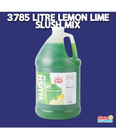 ZippySweets - 1 Gallon Lemon Lime Flavour Slushie Syrup 5:1 Concentrate with Bonus Mixing Guide for Home Slushie Machine and Commercial Slushy Machine Use - Buy Online on GoSupps.com