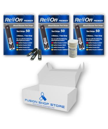 Relion Premier Test Strips 50 ct (3) Boxed by Fusion Shop Store