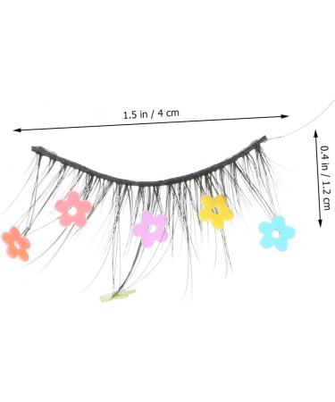 Beavorty 6 Pairs sequin false eyelashes colored lashes colored eyelashes pride outfit pride makeup color lashes natural false lashes cosplay lashes Miss Flash chip Imitation make up - Buy Online on GoSupps.com