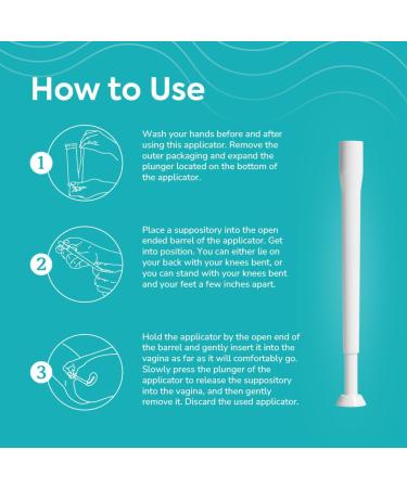 Szio+ Utiva Disposable Vaginal Suppository Applicators | Hygienic Individually Wrapped | 15 Pack for Women - Fast International Shipping - Buy Online on GoSupps.com