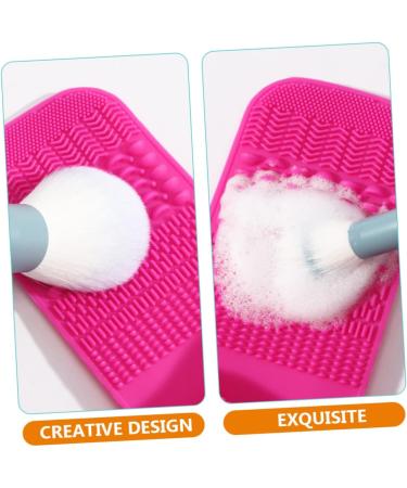 FRCOLOR 3pcs Makeup Brush Cleaner Set - Silicone Scrubber Mat & Brush Holder for Eye Shadow & Makeup Brushes - Perfect Tool for Easy Cleaning & Drying - Buy Online on GoSupps.com