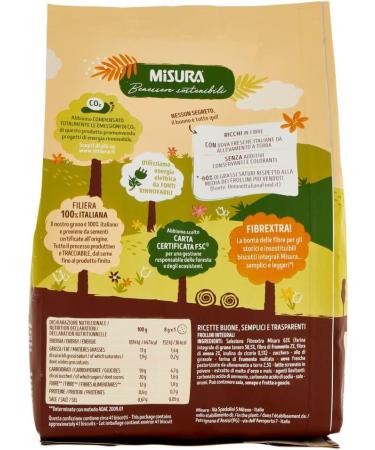  Italian Gourmet E.R. Misura Fibrextra Whole Wheat Biscuits Pack of 6 100% Whole Wheat Flour High in Fiber Cookies 330g + Italian Gourmet Polpa 400g - Buy Online on GoSupps.com