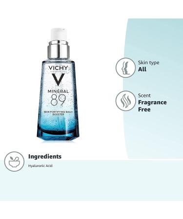 Vichy Mineral 89 Hyaluronic Acid Face Serum - 1.7 Fl Oz - Moisturizing Serum for Sensitive and Dry Skin - Buy Online on GoSupps.com