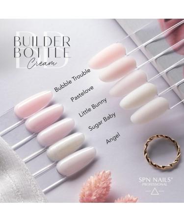 SPN Nails Professional Sugar Baby Builder Bottle Cream Gel Nail Polish 10ml- Builder Gels for Nails Extension - illuminated by a million tiny specks - Salon-Lasting Manicure LED/UV Lamp Curable - Buy Online on GoSupps.com
