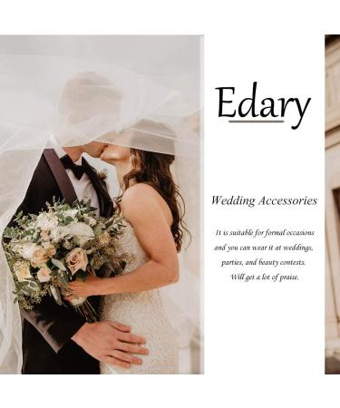 Edary Bridal Wedding Flower Hairpins - Pearl Jewelry & Silver Hair Clips for Women & Girls (5 Pack) | International Shipping - Buy Online on GoSupps.com