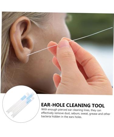 GLEAVI 16 Box Ear Piercing Cleaning Line- Blue Thin Cotton Thread Ear Cleaners - Convenient Portable Earrings Cleaning Supply - Buy Online on GoSupps.com