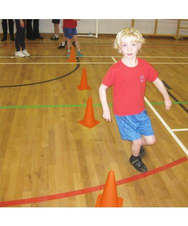 Novelty Place 7 Plastic Training Cones - 12Pcs Durable Traffic & Field Marker Cones for Safety & Agility Training in Sports & Activities - Orange - Buy Online on GoSupps.com