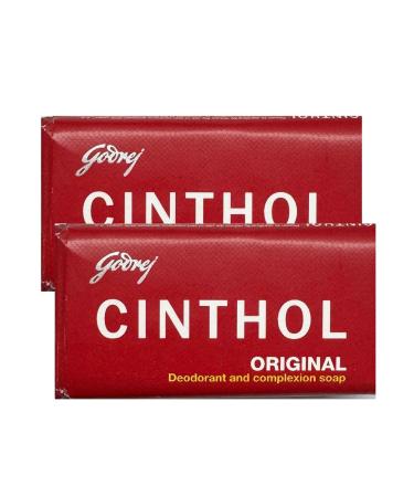 Cinthol Original Soap Bathing Soap Refreshing Original Deodorant And Complexion Soap Natural 100G Pack Of 2 100 g (Pack of 2)