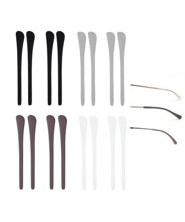 Ohyer 8 pair of ironing anti-slip glasses ear pads accessories silicone antlersch covers glasses sidelines glasses brick accessories glasses anti-slip strap for preventing the glasses