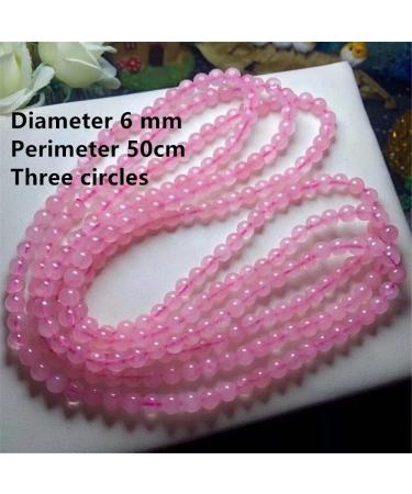 Natural Crystal Rough Natural Rose Quartz Crystals Bead Stones Wealthy Stones Bracelet Make of Tumbled Stones - (Color: Rose Crystal Size: Three Circles) - Buy Online on GoSupps.com