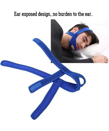 Anti Snoring Chin Strap - Soft Breathable Lightweight Device for Men and Women - Snore Reduction - Universal Fit (Blue) - Buy Online on GoSupps.com