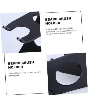 Frcolor Mounted Brush Holder & Razor Stand - Acrylic Brush Rack Tool for Men | Organize Your Grooming Essentials - Buy Online on GoSupps.com