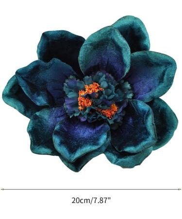 XIAHIOPT Large Flower Hair Clip Rose Gorgeous Bright-coloured Hairpin Sweet Handmade Hairpin Accessories for Women Coral Red - Buy Online on GoSupps.com