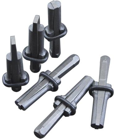 QWORK Stone Splitter 9/16 Heavy Duty Wedge & Feather Shims for Concrete, Marble, Granite, Rock - Buy Online on GoSupps.com