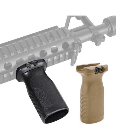 Gotyou Black Vertical Grip - Tactile Nylon Airsoft Front Handle for 20mm Picatinny Rail System | International Shipping - Buy Online on GoSupps.com