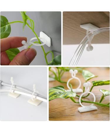 OSALADI 300 Pcs Adhesive Wire Holder Suction Cup Holder Cord Holders Plant Fixing Tools Power Cable To Climb 3.5X2X2CM White - Buy Online on GoSupps.com