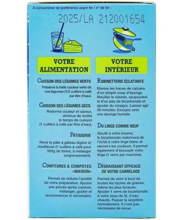 Pack of 20 Food Bicarbonate - Box 400 g - Buy Online on GoSupps.com